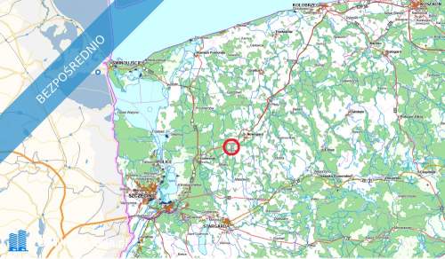 1,2 ha 50tys Nowogard, Osina, nad rzeką bezpośrednio
