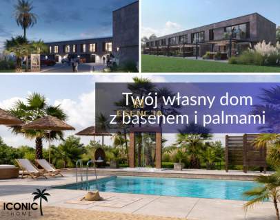 Nowoczesny dom z basenem i tropikalnym ogrodem