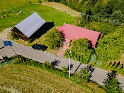 Działka z domem 1,34 ha Chomranice widokowa