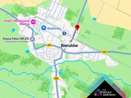 Dobra działka SUPER INWESTYCJA Bierutów