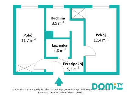Pełen rozkład, 2 pokoje ul. Krynicka 