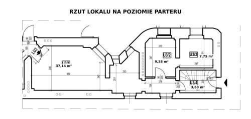 Duży lokal usługowy w centrum w kamienicy premium