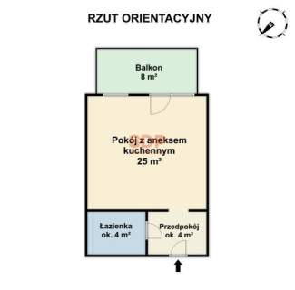Kawalerka 33 m2 Duży balkon Miejsce parkingowe Muchobór Wielki