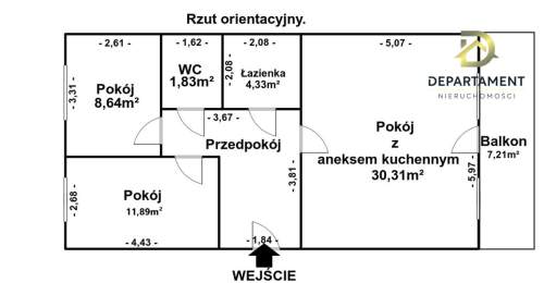 3 pokoje z balkonem 1 piętro Piekary Śląskie
