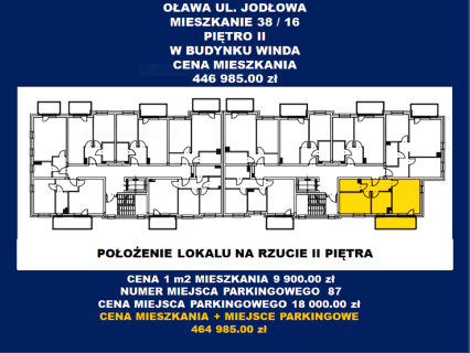 Mieszkanie Oława 2 pokoje plus kuchnia stan deweloperski