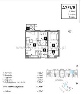 Nowe, rozkładowe 3 pokojowe, balkon, garaż