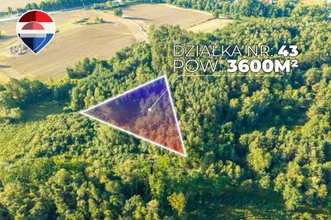 Działka leśna pow. 29.600 m , Bukowina Sycowska