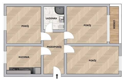 3 POKOJE GENERALNY REMONT 56,5 m WINDA