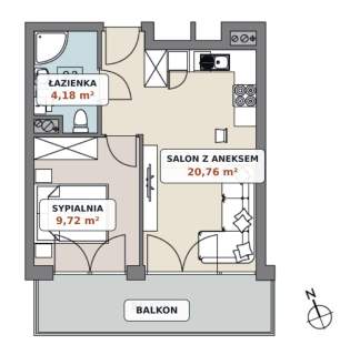 2 Pokoje Kampus Morasko Uam Kameralne Osiedle Balkon
