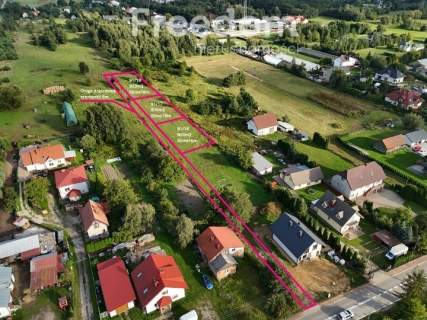 3 działki budowlane, media, MPZP, Aleksandrów