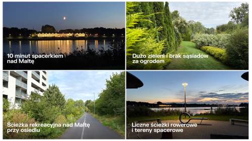 2 pokoje z dużym ogrodem 50 m2 koło Malty, garaż komórka