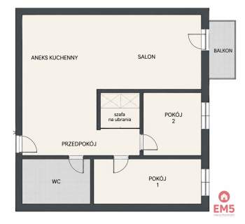Mieszkanie 3-pokojowe 61m2,4 piętro,winda,