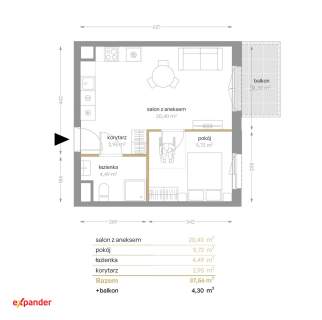 Promocyjna cena 2-pokojowe mieszkanie z balkonem w centrum Poznania...