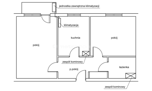 2 pokoje 51 m balkon klimatyzacja