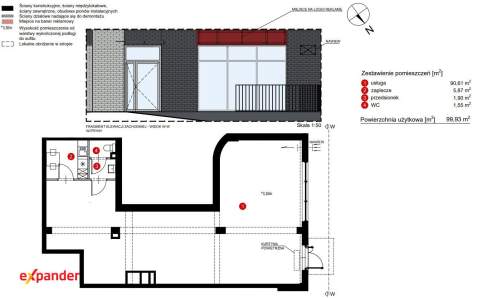 Lokal na Starym Mieście w apartamentowcu nad rzeką