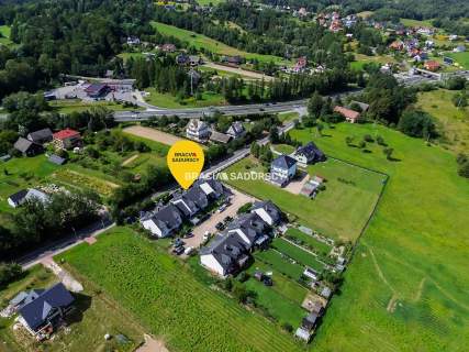 Bliźniak 100 m ogród blisko Krakowa i Myślenic