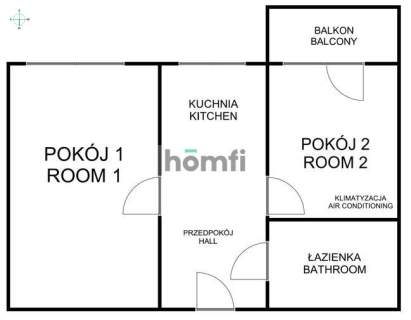 Klimatyzowane 2 pok 41 m2 Płaszowska balkon