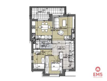 Apartament z antresolą