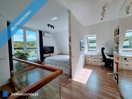 Dwupoziomowy apartament 66 m 2 tarasy Wrzeszcz Górny widok na...