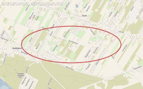 Dosin, 1000 m2, MPZP, mieszkaniowa wolnostojąca