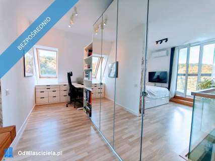 Dwupoziomowy apartament 66 m 2 tarasy Wrzeszcz Górny widok na...