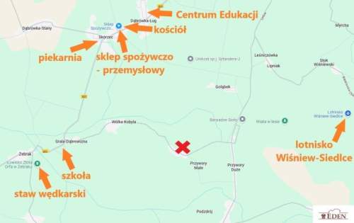 Sprzedam działkę siedliskową w m.Drupia,gm.Skórzec