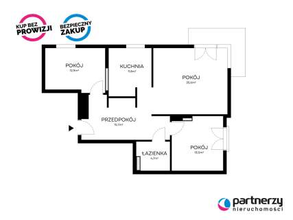 Piękny apartament 3 pokojowy w Wejherowie