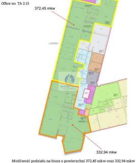 Ursynów lokal biurowy 754,98 m2 do wynajęcia