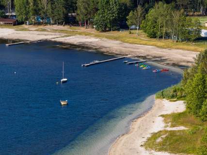 Jezioro Piaseczno-działki blisko plaży