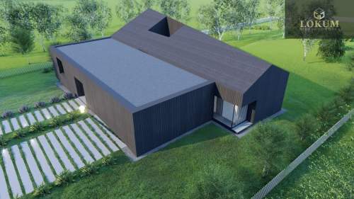 Działka z gotową płytą fundamentową i projektem 