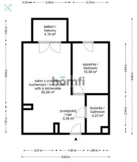 2 POKOJE BALKON MIEJSCE POSTOJOWE NAZIEMNE