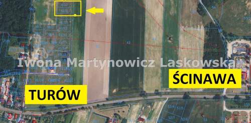 Działka budowana, 8 arów, Turów gm. Ścinawa