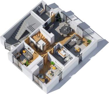 Villa Piaseczno 138,79 m 6 pokoi - ogród 194,9 m 