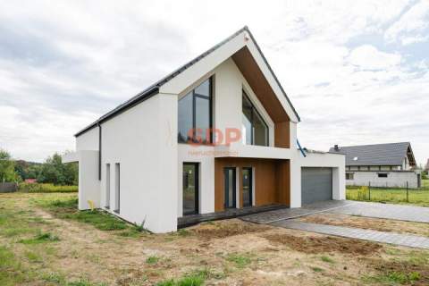 Dom przy lesie Ludgierzowice 181,48 m2 6 pokoi nowoczesna bryła