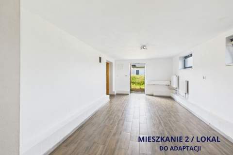 Mszana Dolna - dom z 2 mieszkaniami usługi