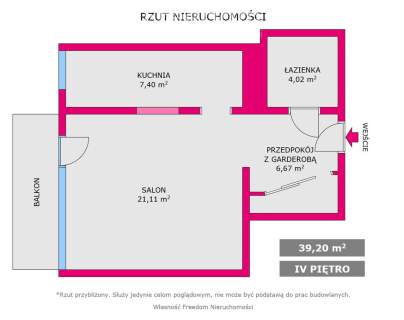 Duża, jasna kawalerka z balkonem os. Tysiąclecia