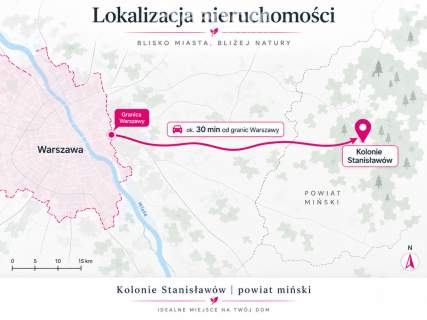 Działka budowlana Kolonie Stanisławów powiat Mińsk