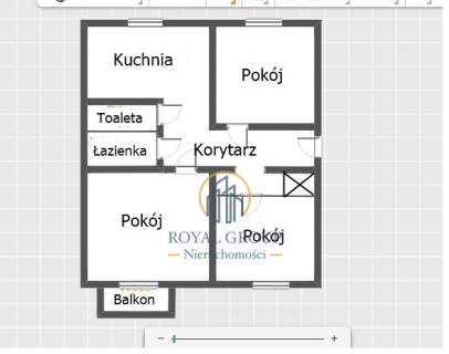 Mieszkanie trzy pokoje z balkonem