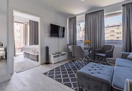 Apartament 250 m od Motławy 2 pokoje z balkonem