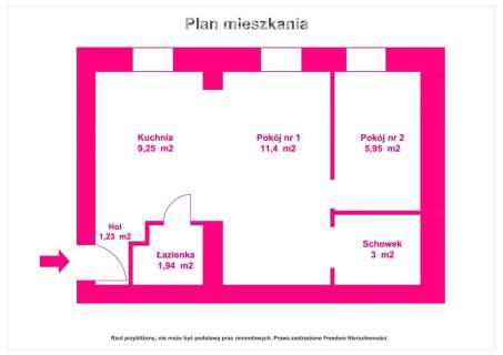 2 pokoje z dostępem do ogrodu Janasa