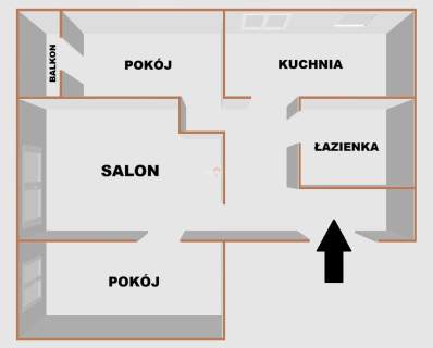 Przestronne trzy pokoje Balkon Tysiąclecie