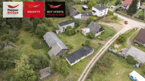 Siedlisko w Zimnych Zdrojach,blisko rzeka Wda, las