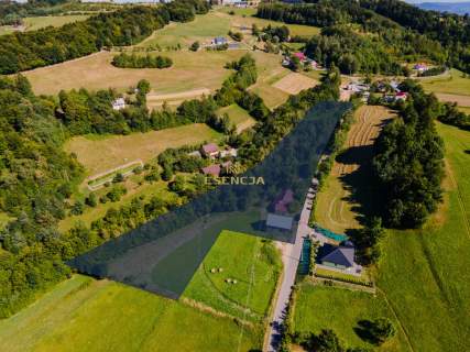 Działka z domem 1,34 ha Chomranice widokowa