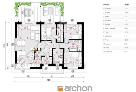 Rajec Poduchowny, nowy dom 116 m2 nowa zabudowa