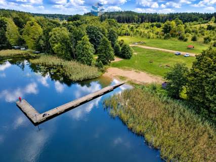 Panoramiczny widok na rozlewisko