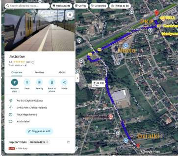 Cicha dzialka budowlana 8 km od CPK Port Polska
