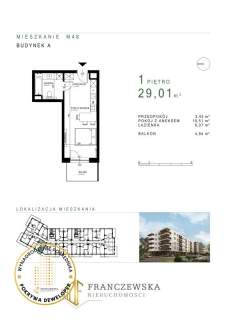 Gotowa kawalerka Czuby Roztocze 29,01 m2