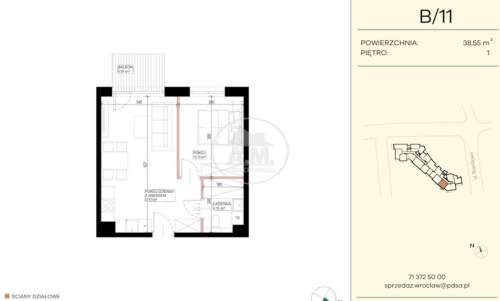 Idealne na start 2 pokoje duży balkon 