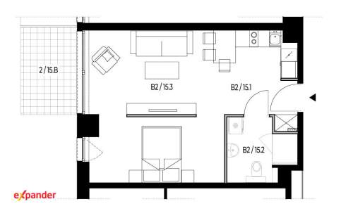 Na WYSPIE 40m2 Gdańsk 570 tyś