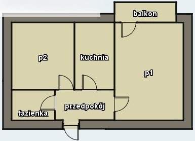 NA WYNAJEM MIESZKANIE 2 POKOJOWE UL. SKŁADOWA